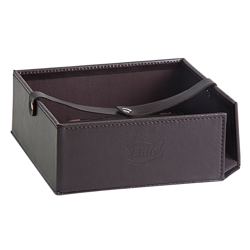 Dispensador Servilletero Mesa Cuero 30x30