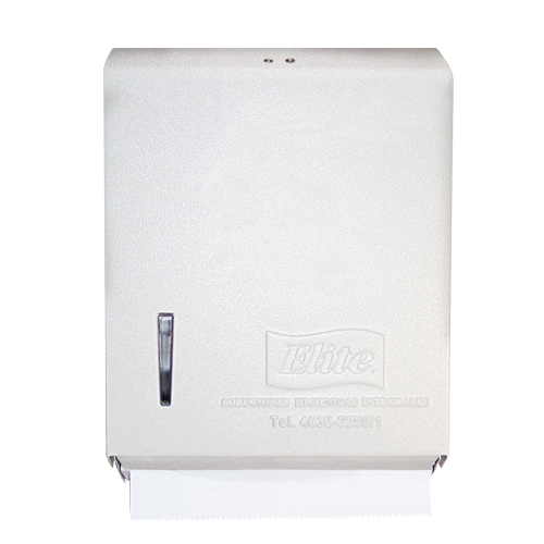 Dispensador Toallas Interfoliadas Línea Clásica Blanca Metal 3 Paneles